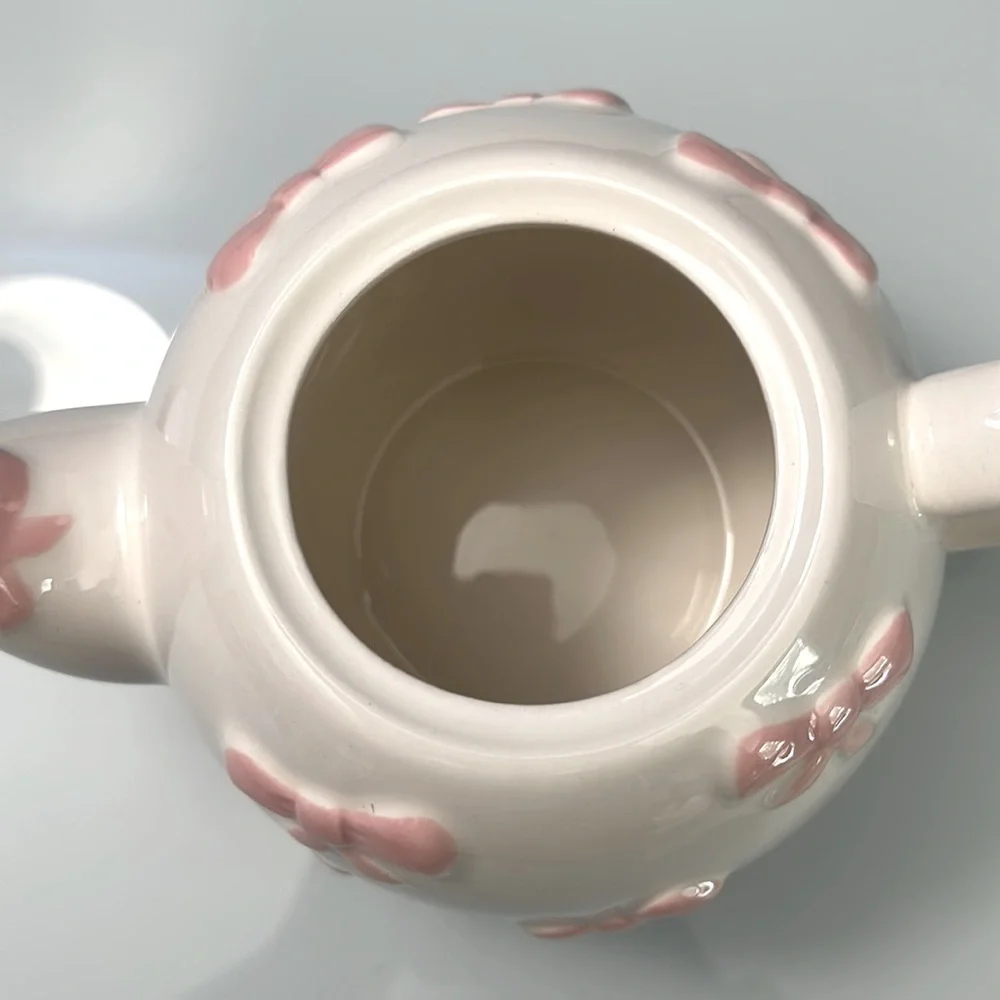 NWT Lang Pink Bow Teapot